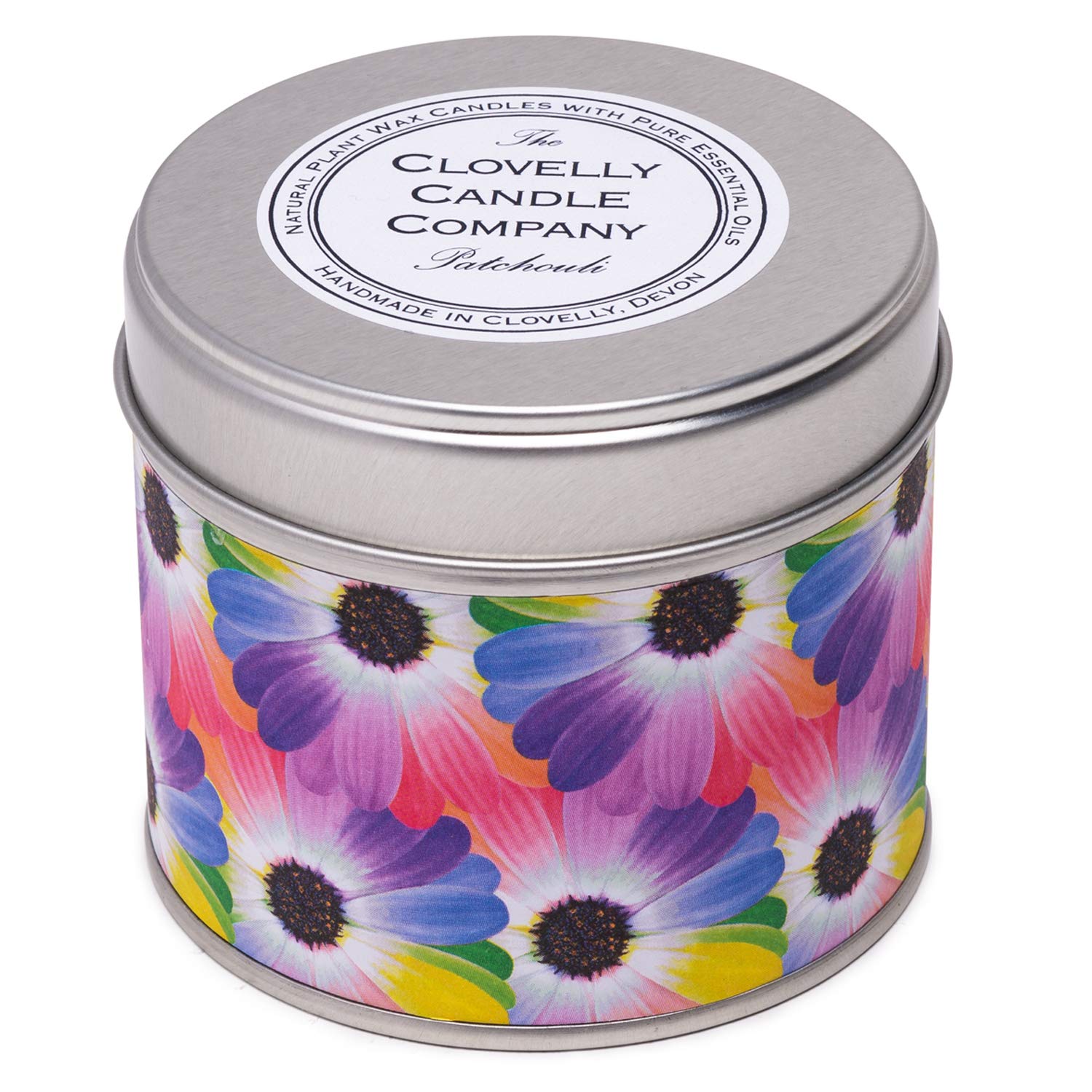Clovelly Soap Co Handmade Natural Scented Patchouli Aromatherapy Soy Wax Vegan Tin Candle