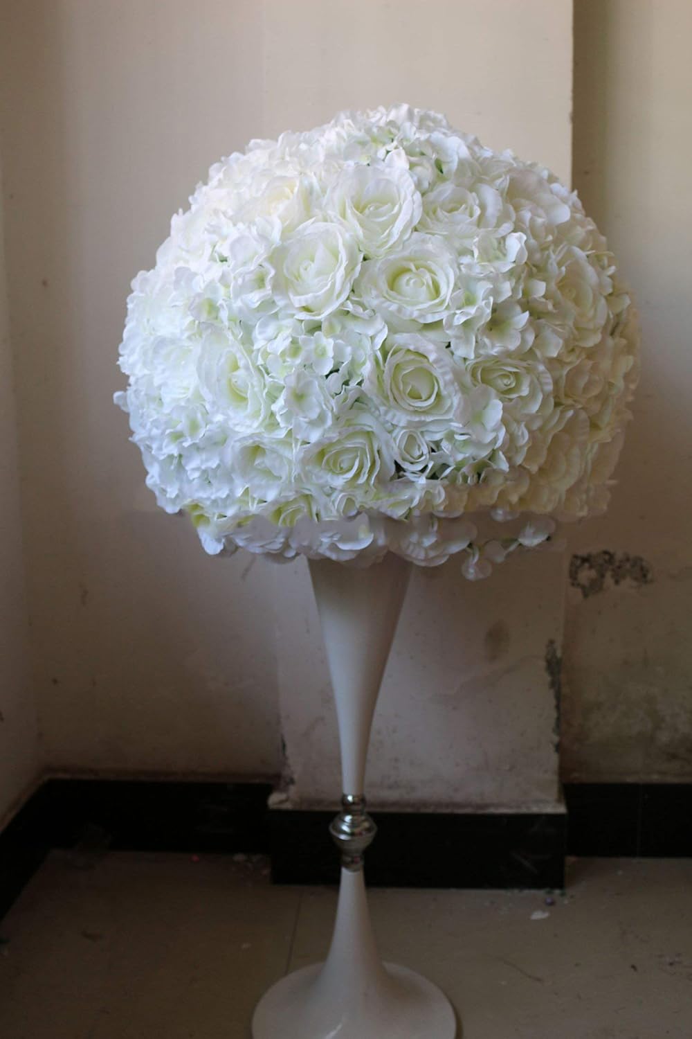 Amazon Com 50cm Wedding Decoration Road Lead Artificial 2 3 Round Flower Ball Wedding Table Centerpiece Flower Balls Arch Flower Tongfeng 1 Home Kitchen