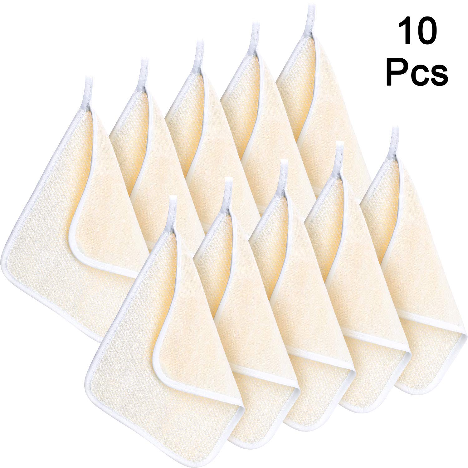 Exfoliating Face and Body Wash Cloths Towel Soft Weave Bath Cloth