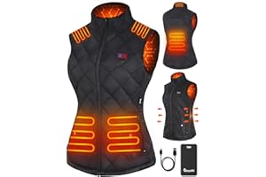 Eoyekli Womens Heated Vest with Battery Pack Included-16000mAh Electric Heating Vest USB Lightweight Heating Clothing
