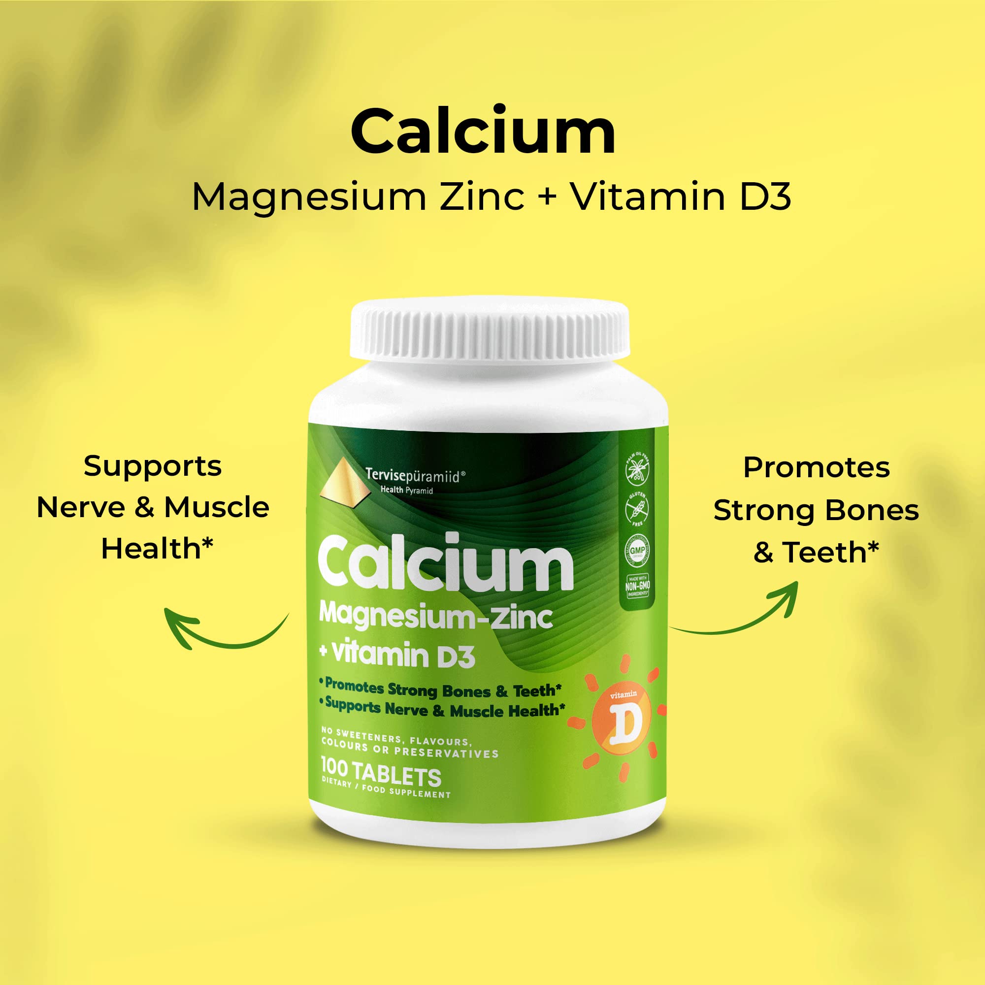 Mua Health Pyramid Calcium Magnesium Zinc with Vitamin D3 Supplement ...