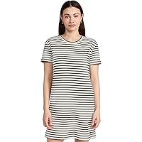 gap women's relaxed pocket t-shirt dress GAP Womens Relaxed Pocket T-Shirt Dress Navy White Stripe S Petite at  Amazon Women's Clothing store