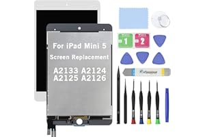 HOYRTDE 7.9" Screen Replacement for iPad Mini 5 A2133 A2124 A2125 A2126 LCD Display Glass Touch Digitizer Premium Kit with Tools - White