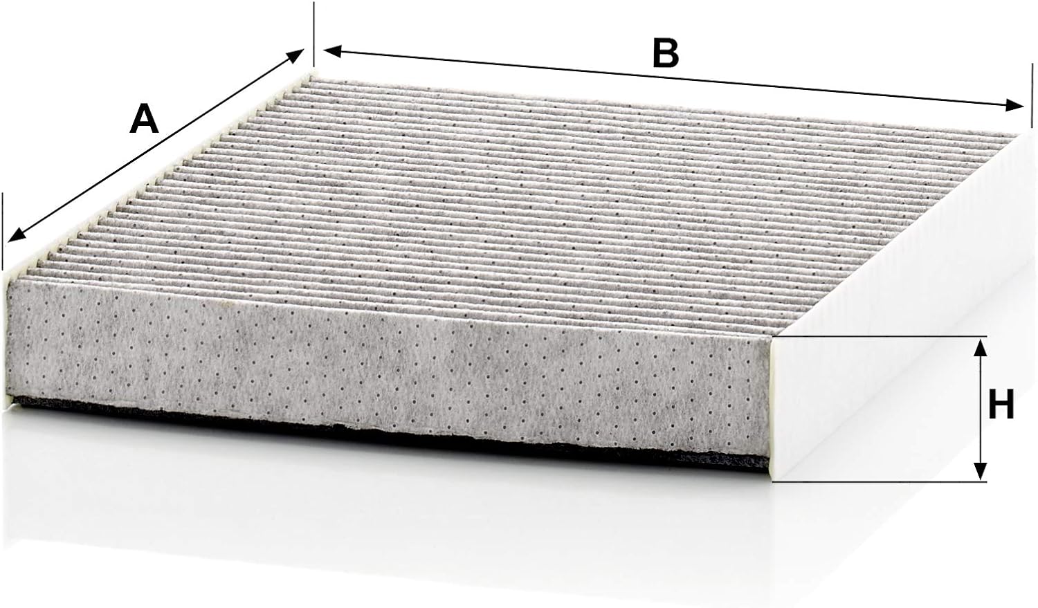 MANN-FILTER CUK 2442 Cabin Air Filter - Pollen Filter with Activated Carbon - for Cars + Transporters, White, 24 x 20.4 x 3.6 cm - Image 3