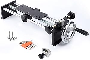 IWONGO Force Gauge Stand Push Pull Gauge - Horizontal Force Test Stand, Hand Wheel Operated, Stroke 220mm, Manual Force Test Stand for Compression, Tension Testing (for ZP, ZL and ZMF Model Force Gauge)