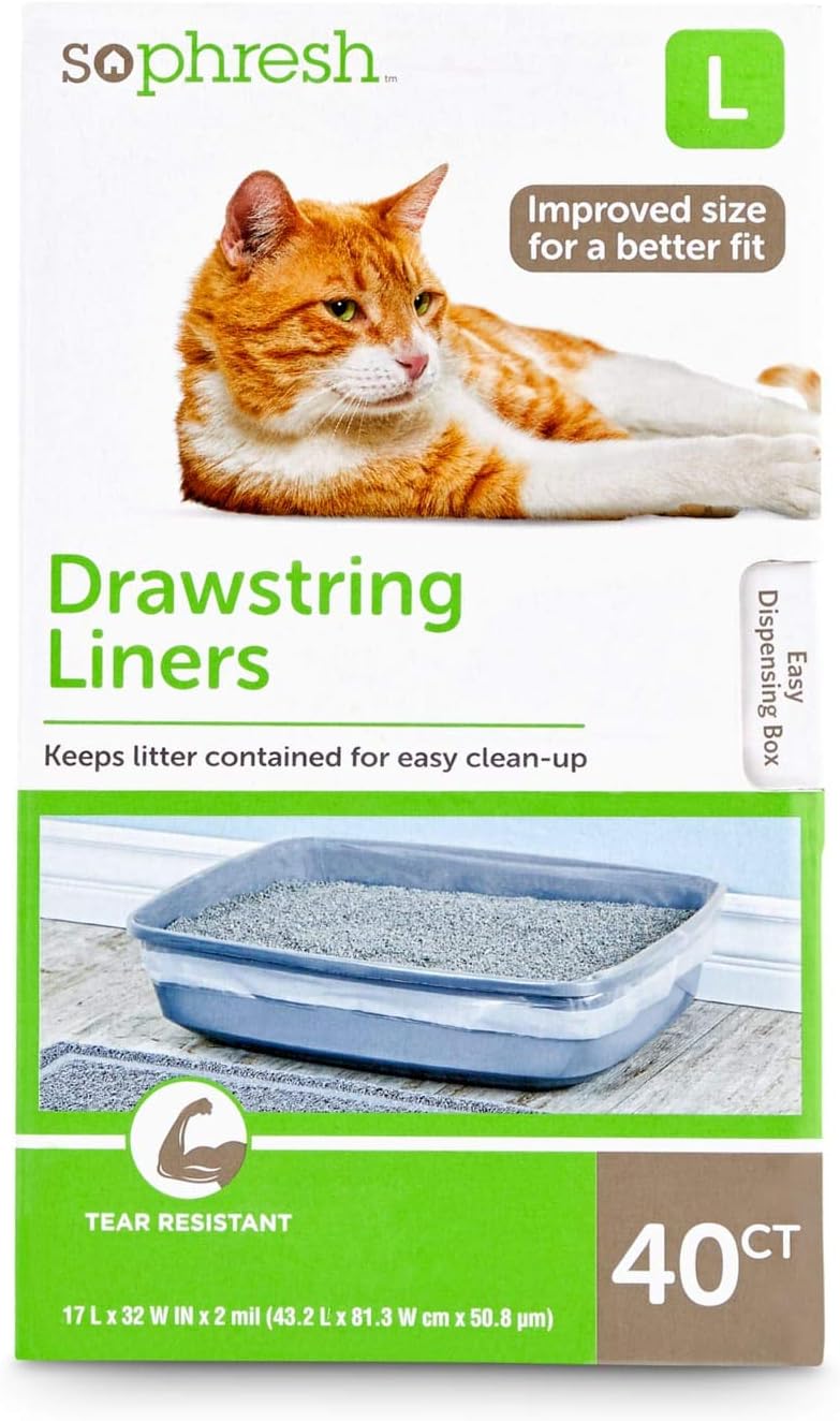 Litter Box Liners So Phresh Drawstring Cat Litter Box Liners Pet Supplies