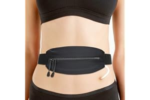 EASETOU Large Pouch Peritoneal Dialysis PD Belt Pouch Peg G Catheter Holder Waist Band Accessories for Discreet Secure Feeding J Tube Women Men Black 25"-46"