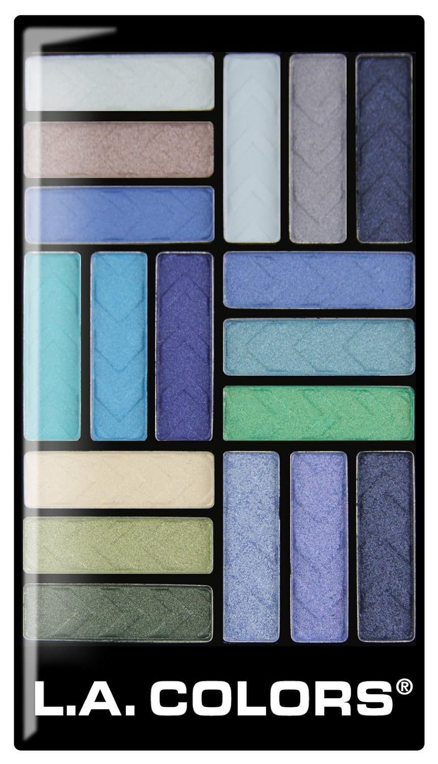L.A. Colors 18 Color Eyeshadow Palette, Shady Lady, 0.70 Ounce