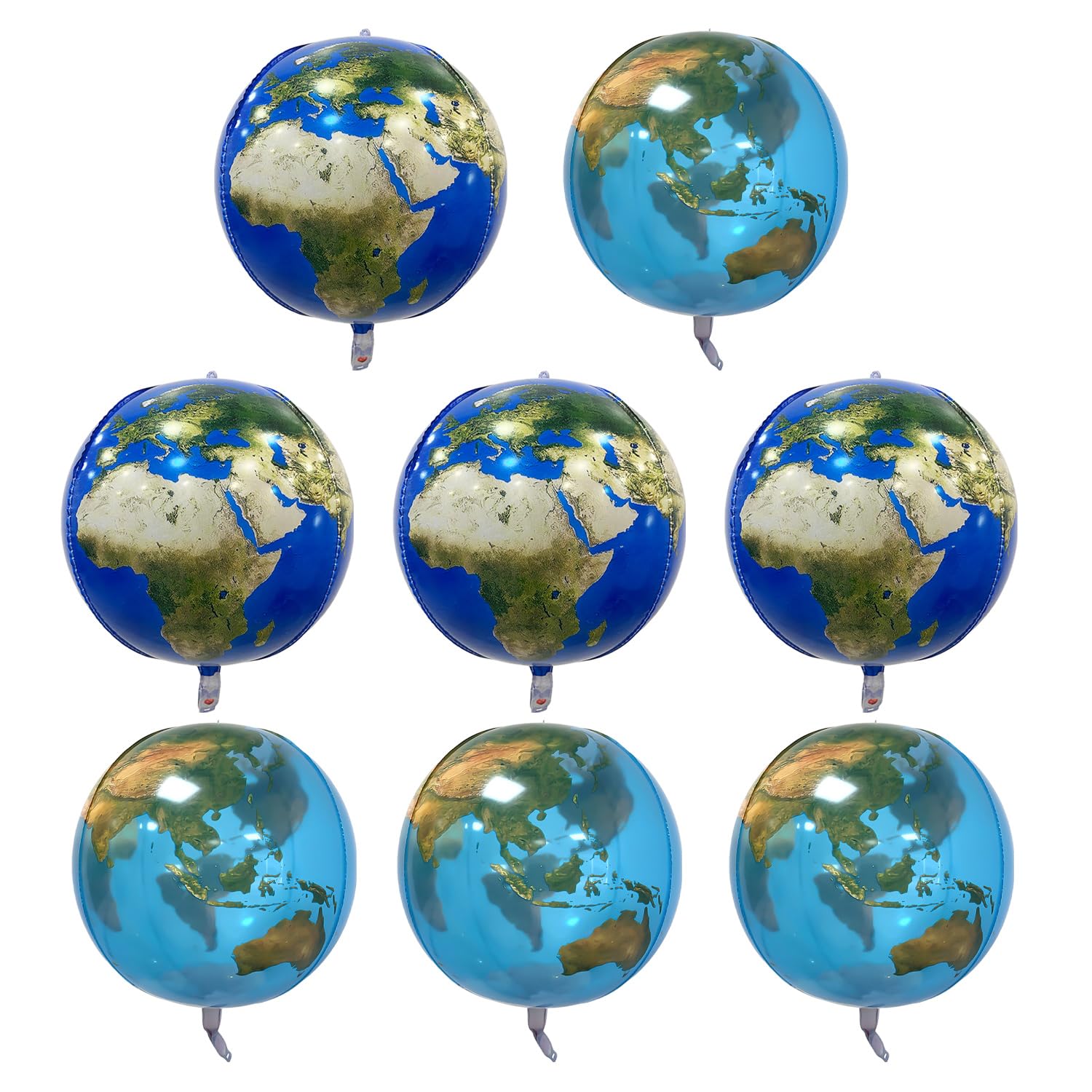 Clear Earth Balloon Party Decoration Set - 4 Round Brand Product