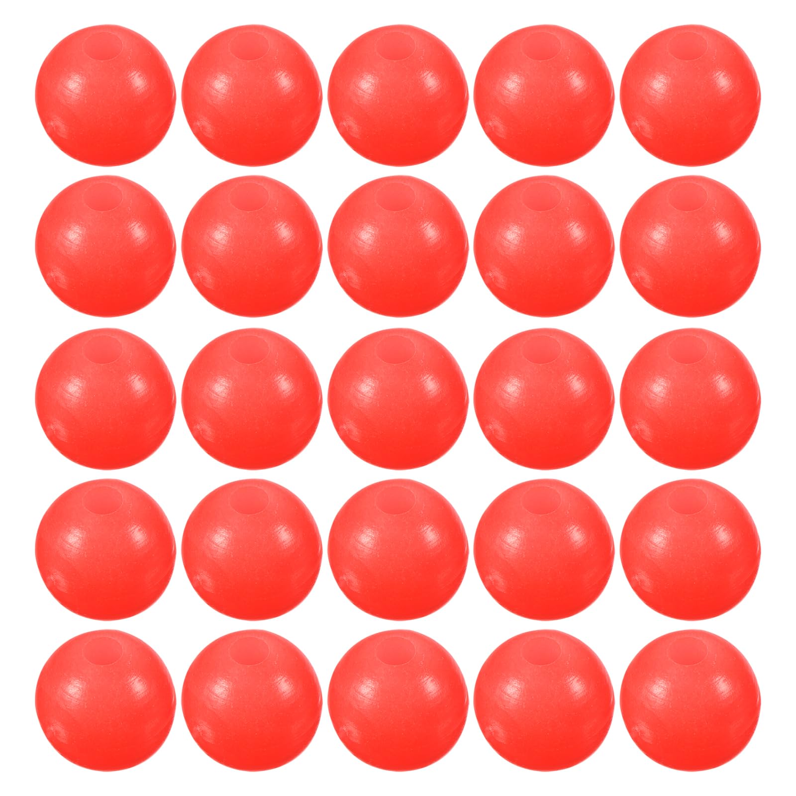 M METERXITY 200 Pcs Glow Fishing Beads - Plastic Luminous Round Bait Egg Lure Rigs Apply to Outdoor Tackle Tool (6mm, Red)