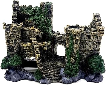 Amazon S Fields Inc 水槽用 クラシック シャトー 古城 キャッスル 古代の城跡 廃墟 遺跡 オーナメント アクアリウム 熱帯魚 古城 S Fields Inc オーナメント 通販