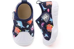 L-RUN Toddler Slippers Soft Boys Girls Barefoot House Slippers Anti-slip Lightweight Home Shoes for Indoor Outdoor Walking