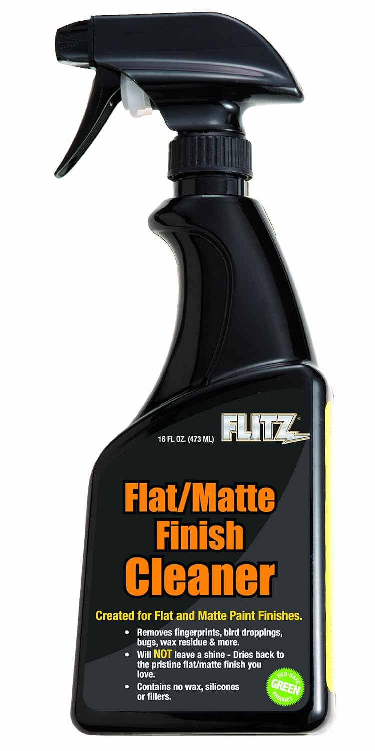 Flitz FM 11506 Flat Matte Finish Cleaner, 16 oz. Spray Bottle