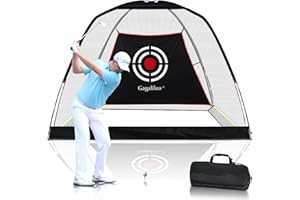 GAGALILEO Golf Hitting Practice Nets for Backyard Driving Heavy Duty Men Real Indoor Golf Balls Hitting Pitching Driving Nets for Indoor Outdoor Garage Use Golfing Swing Training Impact Cages with Frame and Net