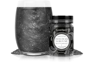 Sweet Spell Edible Glitter (15g) - Shimmer Sparkles for Drinks, Cakes, Cocktails - 100% Edible & Food Grade Glitter, Vegan, Gluten-Free (Black)