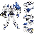 YEIBOBO ! 5-in-1 Combiners Transformation Robot Action Figure Toy - Diecast Transformation Toys (Police Car)