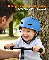 KORIMEFA Kids Bike Helmet–Sizes S/M Adjustable Safe ABS EPS 3-13 Years view 2