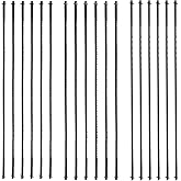 18 Pcs Coping Saw Blades 6-1/2 Inch Long Between Pins 15/18 / 24 TPI High Carbon Steel Scroll Saw Blade Set Wood Cutting Jig Saws Blades Replacement Pin End Saws Blade for Wood Plastic Cutting