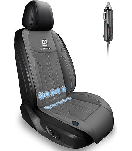 ICY Seat Car Cooling Cushion - 12 Fan With 3 Speeds & Massage, 12V, Universal Fit