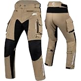 JAG Motorcycle Protective Pants with Armor, Water-Resistant Cordura Fabric | CE Certified Impact Protection, Breathable, Dual Sport, Motocross, Dirt Bike, ATV, Enduro &amp; Off-Road Riding Pants