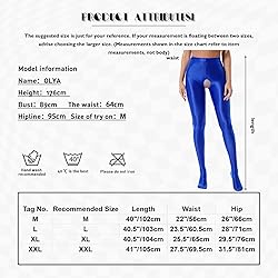 TiaoBug Womens Glossy Oil Yoga Pants Tights
