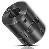 1/2" to 3/4" L075 Flexible 3-Piece L-Jaw Coupling Set &amp; Buna-N NBR Rubber Spider Interchangeable with Lovejoy Martin Browning TB Woods