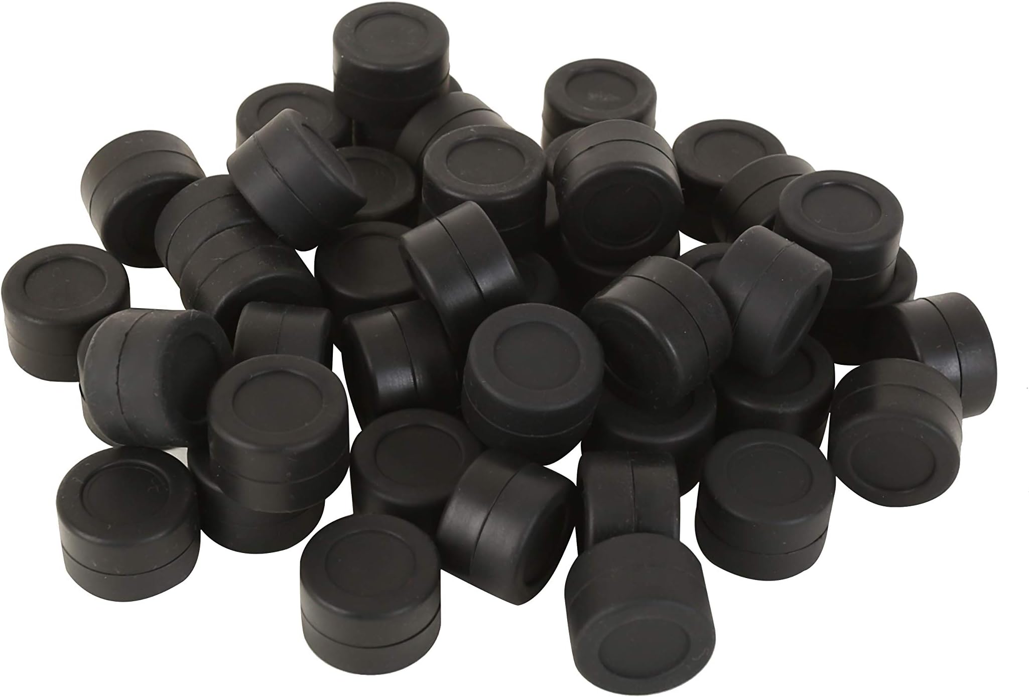 100pcs Non-Stick Silicone Containers 3ml Multi Use Storage Jars Cream Emulsion Bottles (Black)