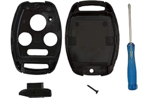 QIXIUBIA The Best 3+1 Buttons Replacement For Key Fob Shell Keyless Entry Remote Honda Key Fob Case With Screwdriver Fit For Honda 2008-2012 Accord 2006-2013 Civic EX 2009-2015 Pilot