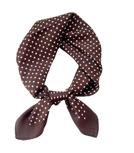Verdusa Women's Polka Dots Head Scarf Y2k Vintage Square Bandana