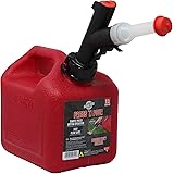 GARAGE BOSS GB310 Briggs and Stratton GarageBoss Press 'N Pour 1+ Gallon Gas Can, Red