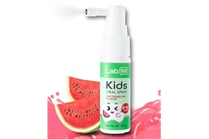 LAB 52 LAB52 Kids Oral Spray, Toddler Toothpaste Helper for Cavity Repair and Fresh Breath, Children Anticavity with Fluoride Free for Newborn to Preschoolers, Xylitol Watermelon Flavor