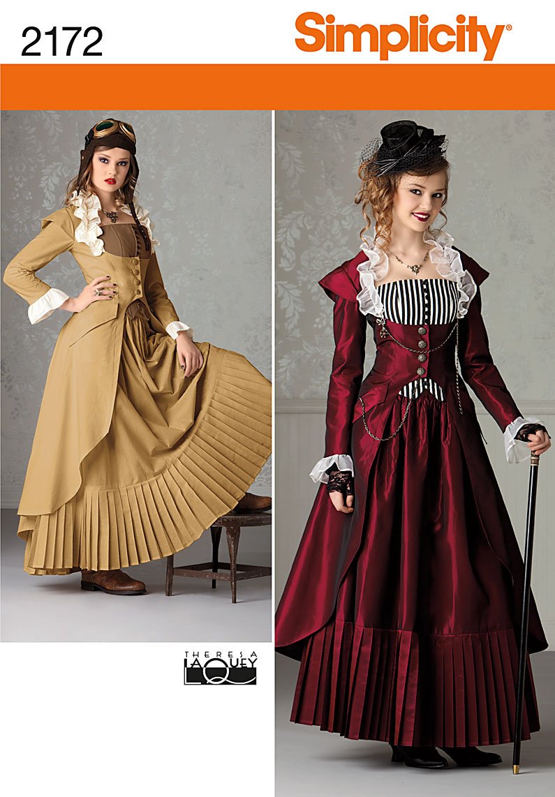 Simplicity Hh 6-8-10-12 Sewing Pattern 2172 Misses Costume 2172Hh