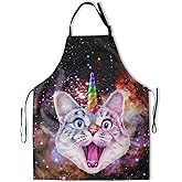 DZGlobal Funny Apron Polyester Grooming Aprons with Pocket for Cooking Kitchen Grilling Adults