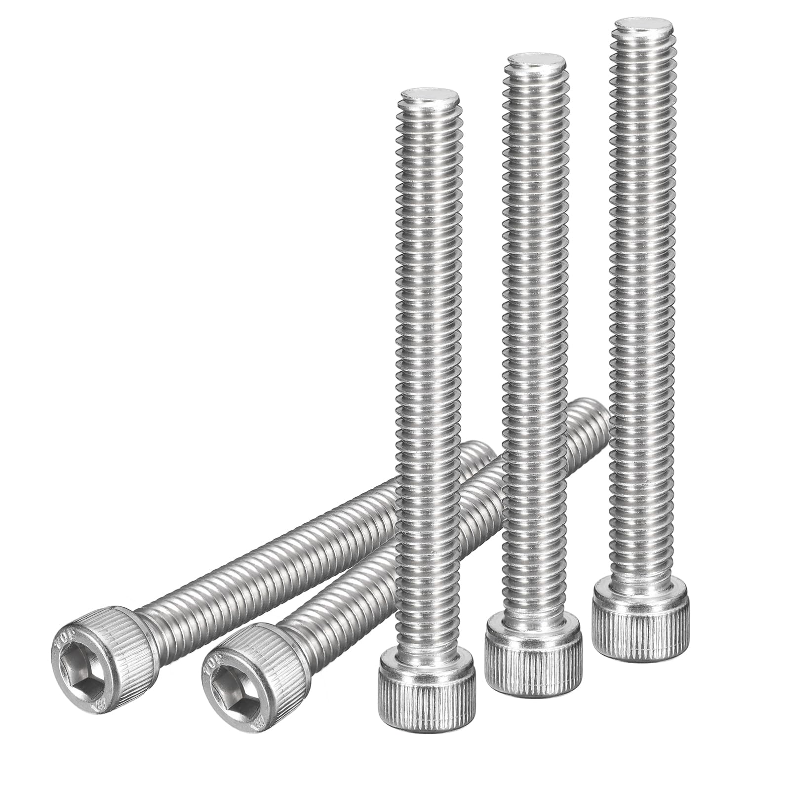 DTGN 5/16-18x2-3/4" Socket Head Cap Screws Bolts, 20Pcs 304 Stainless Steel 18-8, Machine Hex Socket Screw, Hex Drive, Bright Finish, UNC Coarse Thread Fully Threaded — image 1