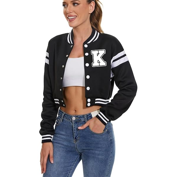 Amazon.com: Women's Y2K Grunge Varsity Jacket Baseball