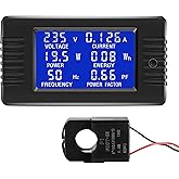 CrocSee AC 80-260 V 100 A CRS-022B LCD-Display Digitale Stromspannung Energie Frequenz Leistungsfaktor Multimeter Amperemeter