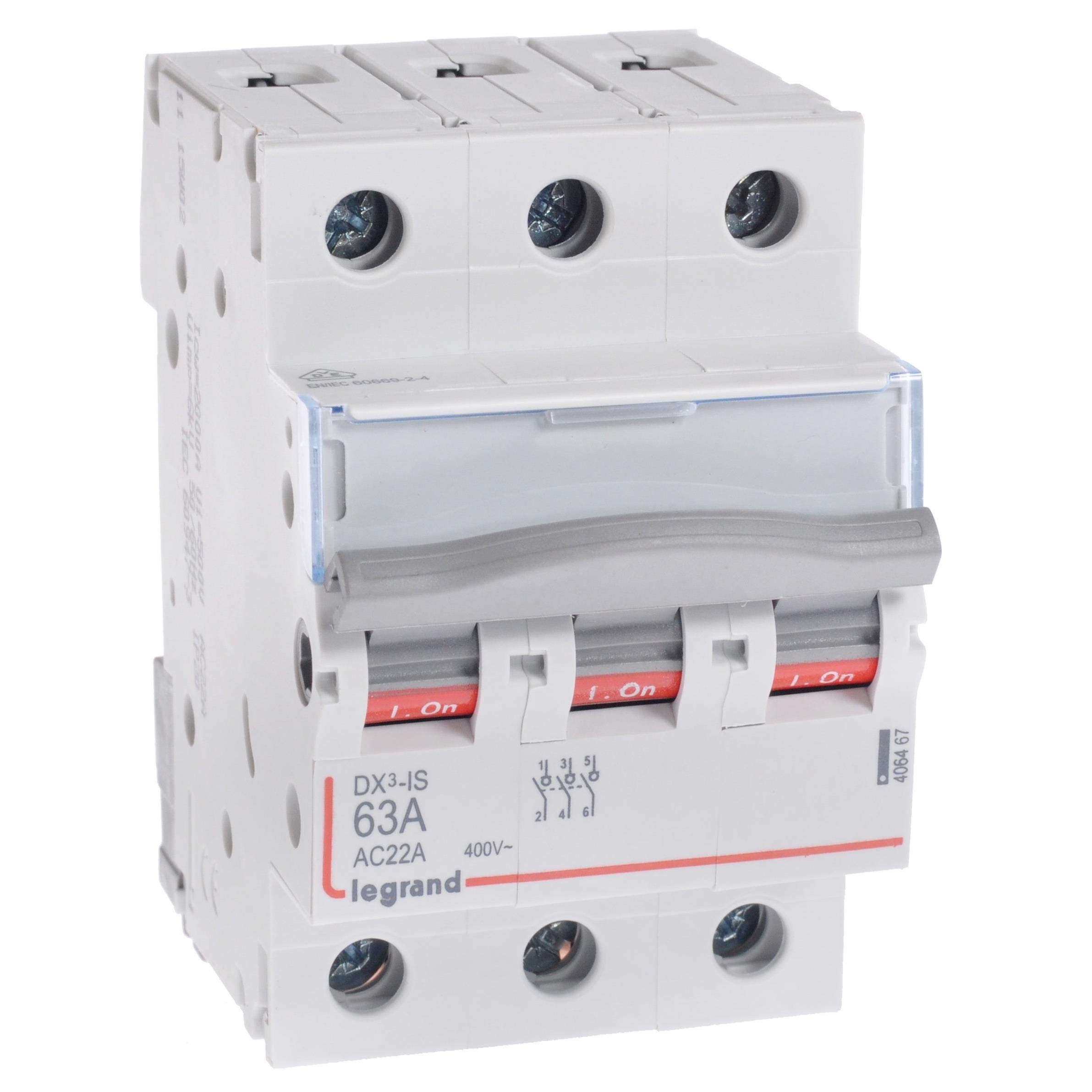 Legrand 406467 DX3 Toggle Switch AUS 3P 63A