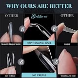 gelike ec Gel Nail Tips Kit 552pcs 11 Sizes Soft Gel Soak Off Clear view 5