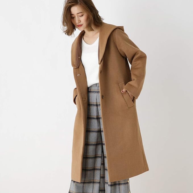 Amazon Co Jp オゾック Ozoc 2wayフード付き Vネックノーカラー