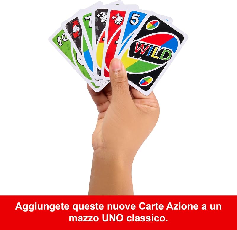 UNO e 2 Add-On Packs, Gioco di Carte e Confezione di Latta