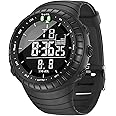 KXAITO Men's Watches Sports Outdoor Waterproof Military Watch Date Multi Function Tactics LED Face Alarm Stopwatch for Men 6256