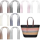 16pcs PU Leather Bag Handles 23.5 inch Leather Purse Strap Bag Handle Replacement for DIY Crocheted Bags Purse Wallet Tote Bag Handmade Bag Leather Purse Repair