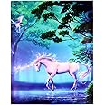Canvas Art Home Decor Painting Wood Frame Unicorn Horse Girl Gift Room Decor Painting Wall Art Decor Printing Poster 30x40cm(12"x16")