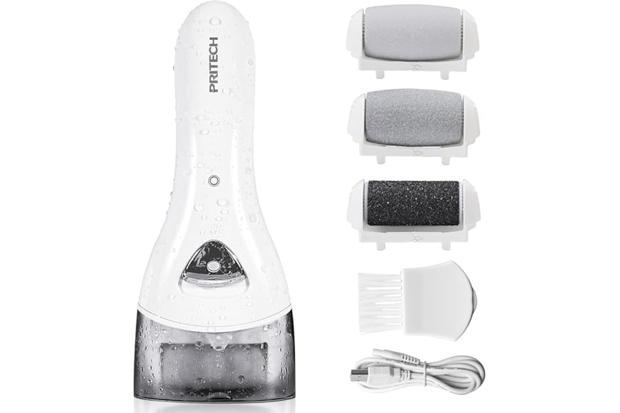 Electric Foot Callus Removers Rechargeable, Portable Electronic Foot File Pedicure Tools, Electric Callus Remover Foot Scrubber Kit, Professional Foot Care Ideal Gift for Dead, Hard Cracked Dry Skin