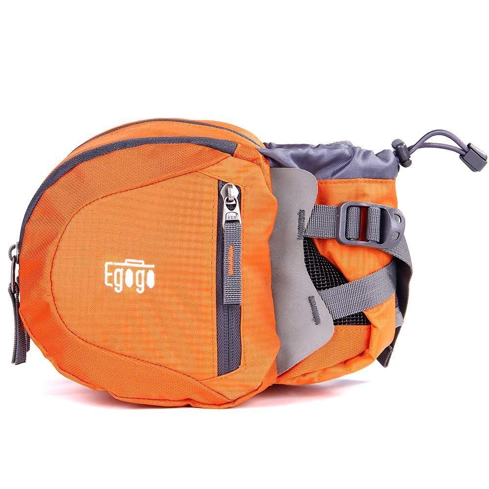 EGOGO Travel Sport Waist Pack Fanny Pack Hiking Bum Bag with Water Bottle Holder S2209 (Orange)