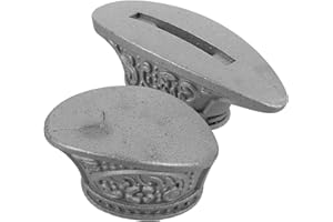 ORFOFE 2pcs Knife Bolsters with Steel Finger Guard for Diy Knife Making Handle Tools