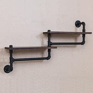 Antigua industria del hierro Tubos de agua Estantes Baño ...