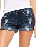 luvamia Women's Ripped Denim Jean Shorts High