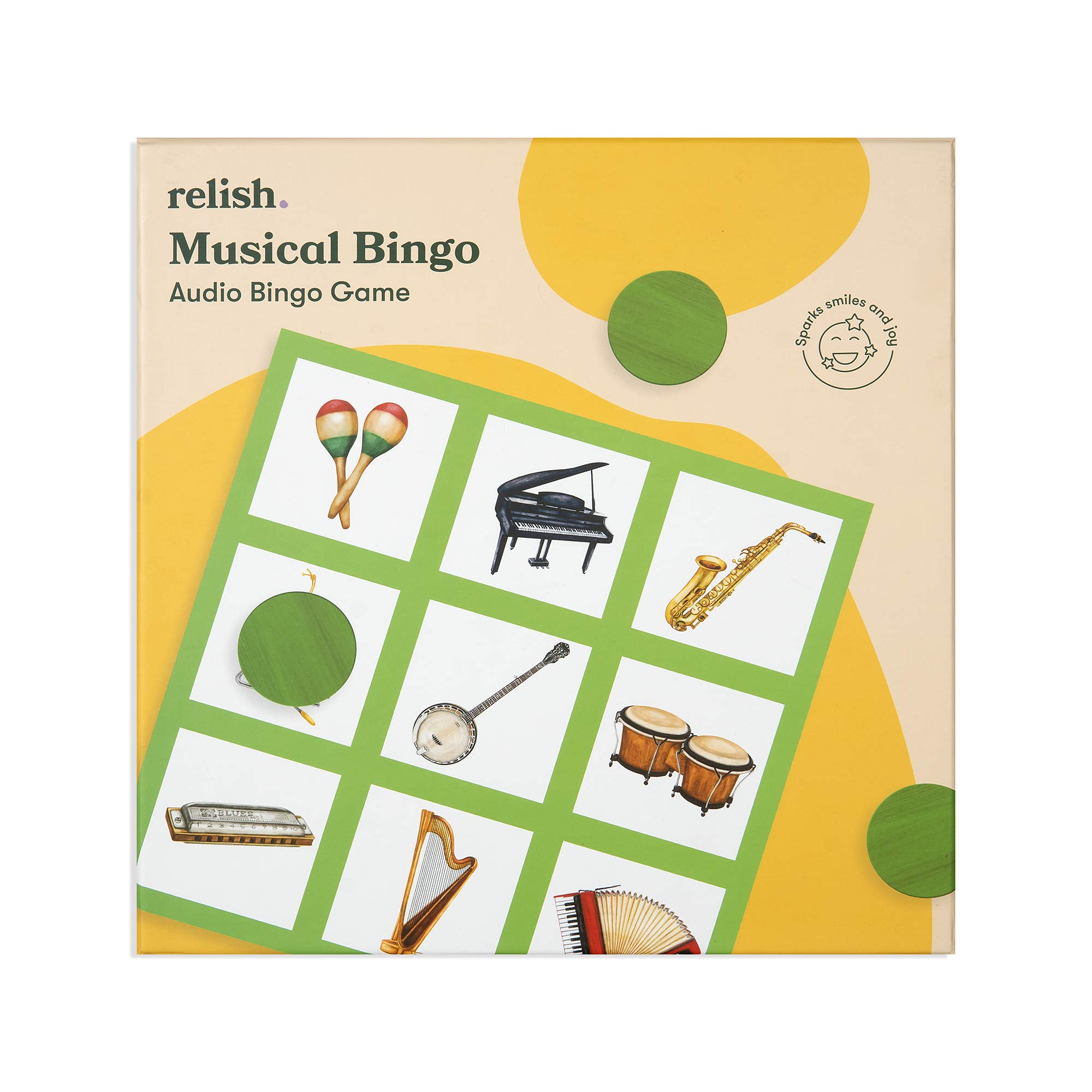 Relish Musical Bingo Game - Alzheimer’s Toys & Dementia Activities, Games & Products for Elderly/Seniors