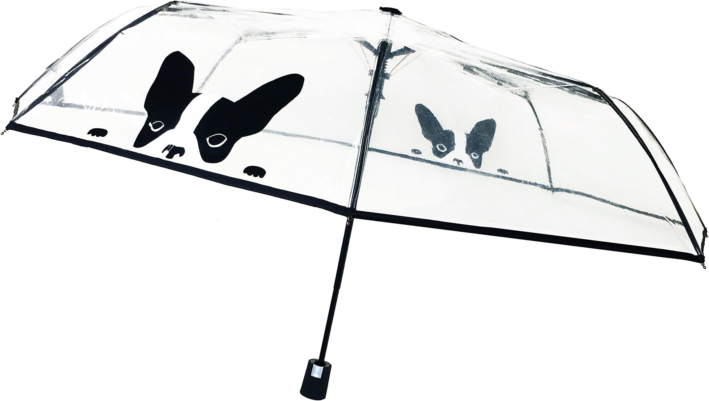 SMATIStick Umbrella Transparent - Extra Large Big Automatic Clear Dome See Through - resistant to wind